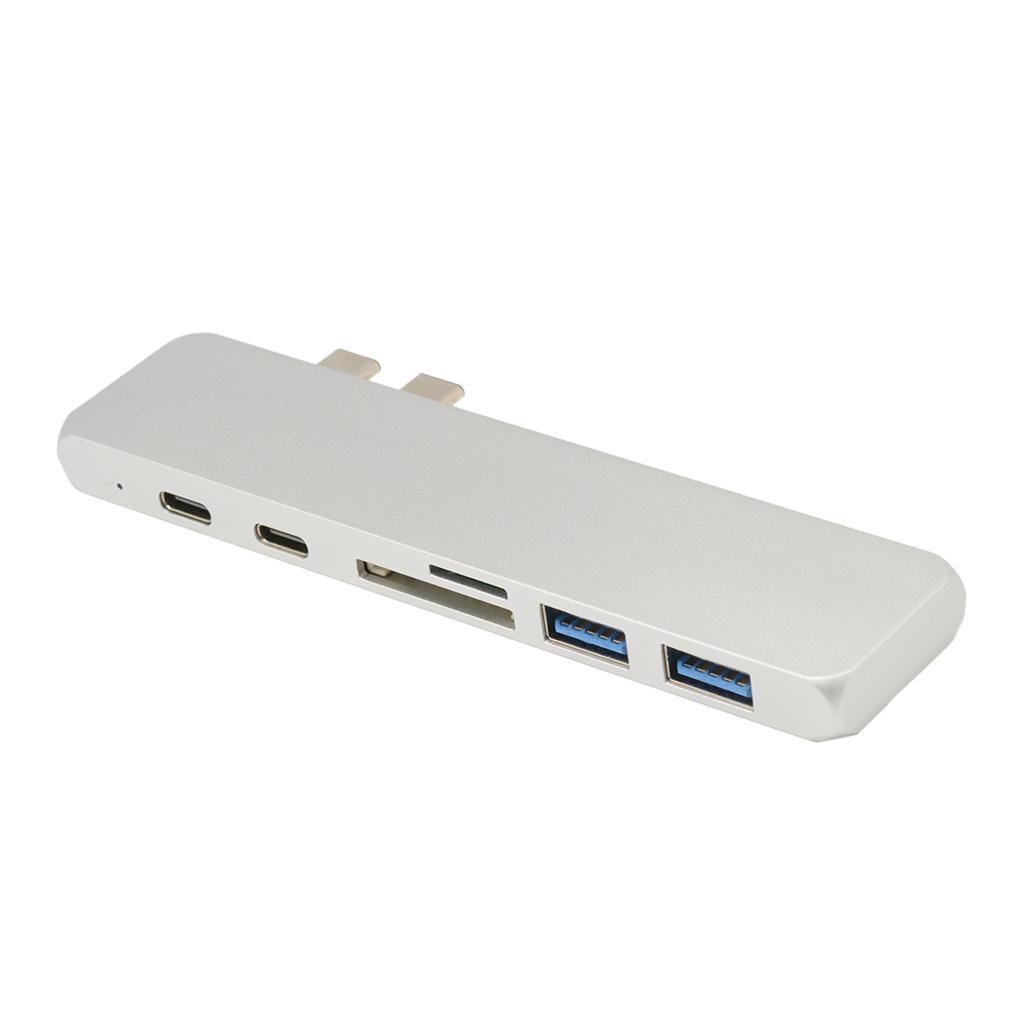 7 In 1 USB Type C Hub 4K & 2 USB C & /TF Card Reader & 2 USB 3.0