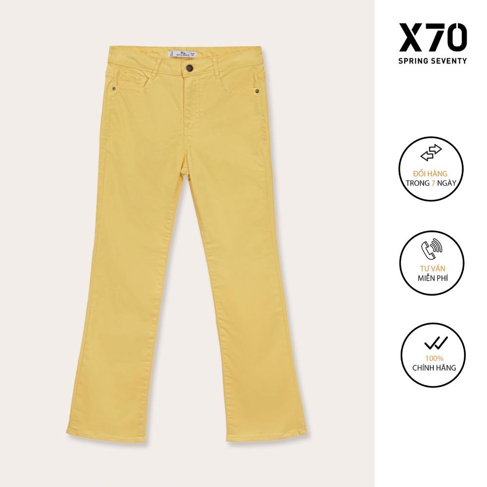 Quần Jean Nữ Trơn Kiểu Dáng Ổng Loe Thiết Kế Thời Trang X70 - 05610018