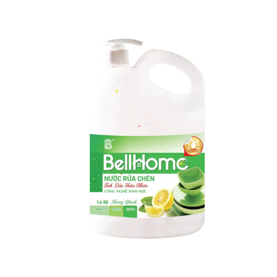 Nước Rửa Chén Công Nghệ Sinh Học Bell Home Hương Chanh 1,6 KG