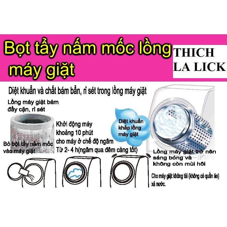 Bột Tẩy Lồng Máy Giặt Vệ Sinh Máy Giặt Hàn Quốc Gói 450g Tẩy Rửa Cực Mạnh