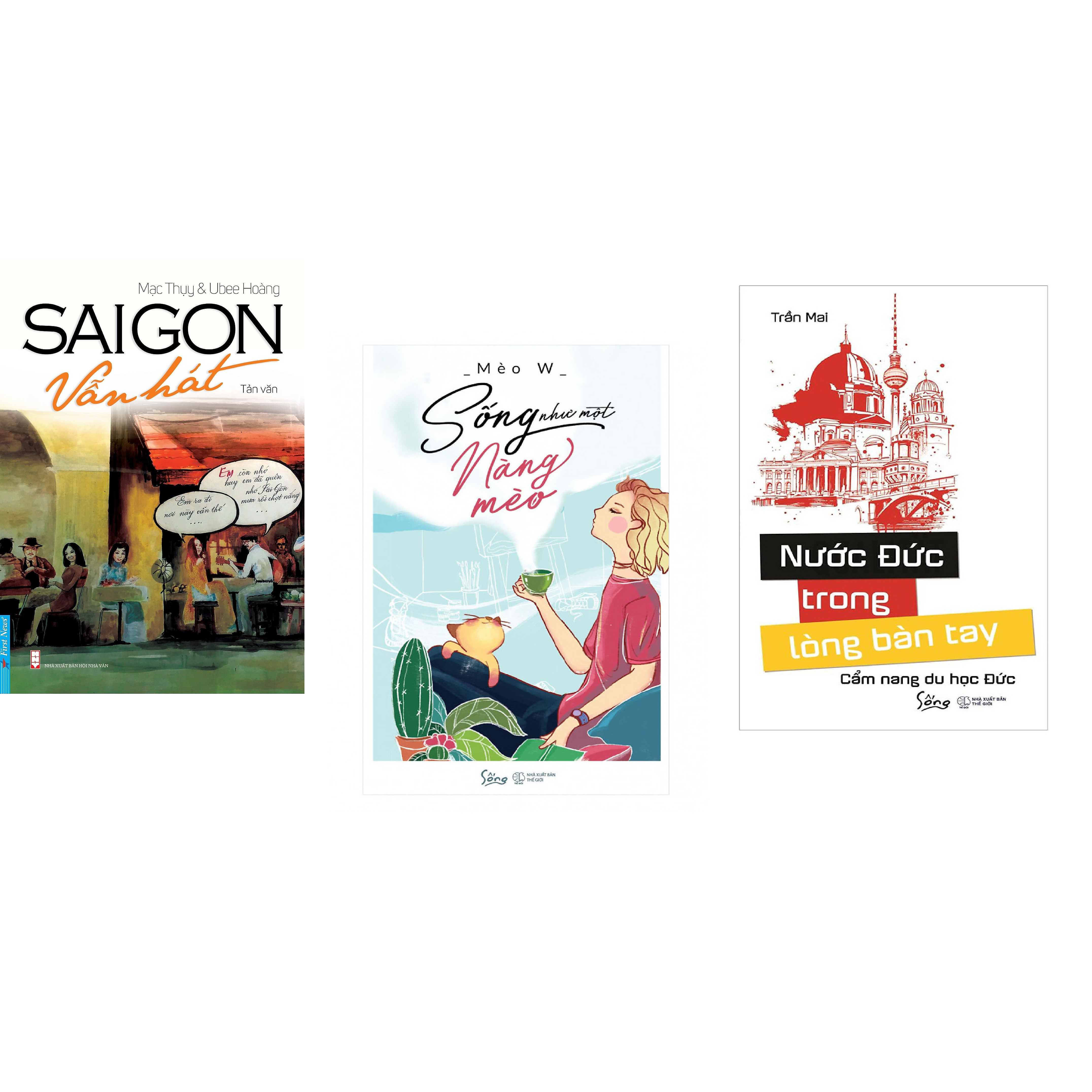 Hình ảnh Combo 3 cuốn sách: SaiGon Vẫn Hát + Nước Đức Trong Lòng Bàn Tay  + Sống Như Một Nàng Mèo