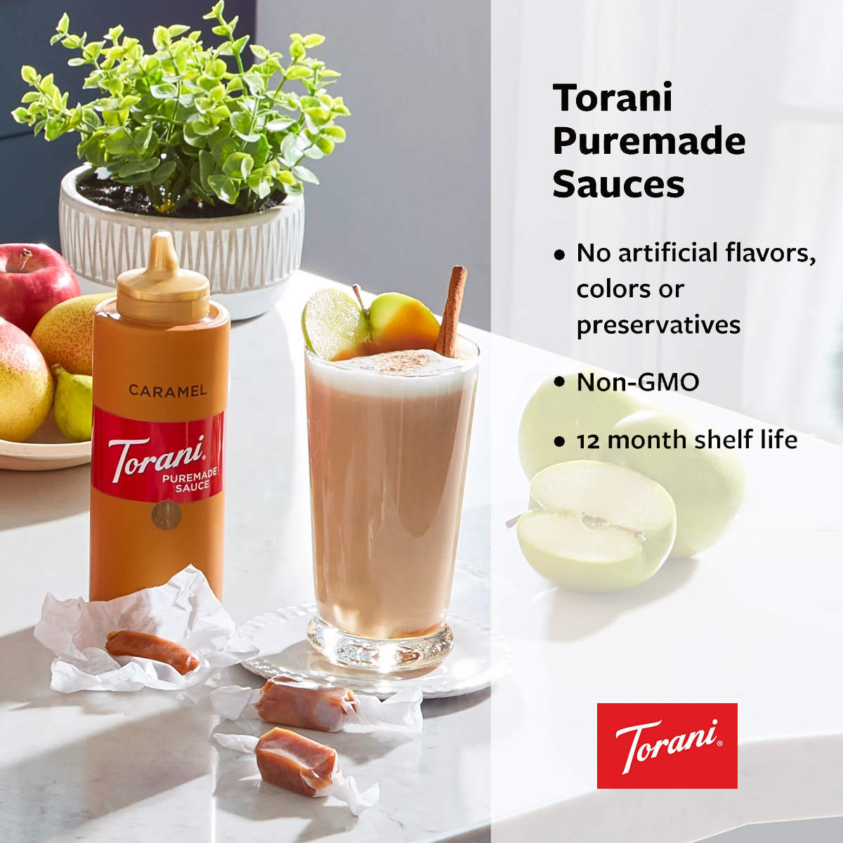 Hình ảnh Torani Puremade Sốt Caramel - Caramel Sauce 468 gram