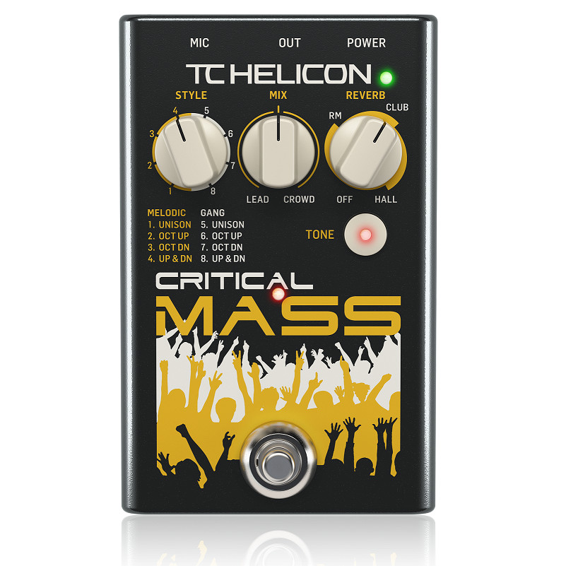 TC Helicon Critical Mass Vocal Effects Pedal -Hàng Chính Hãng