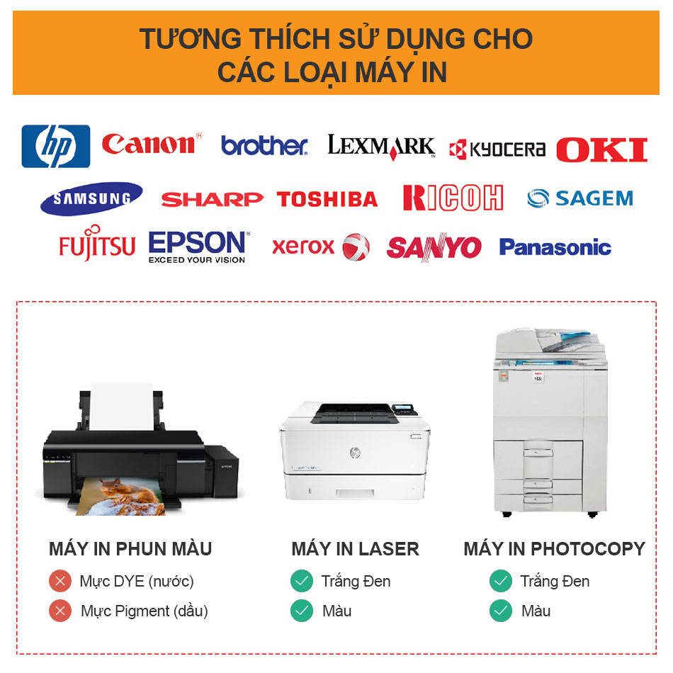 Giấy Decal A4 Media Ink 1 Mặt Mờ 80gsm 100 Tờ, Giấy In Tem Vận Chuyển, Nhãn Phụ, Tem Mã Vạch - Hàng Chính Hãng