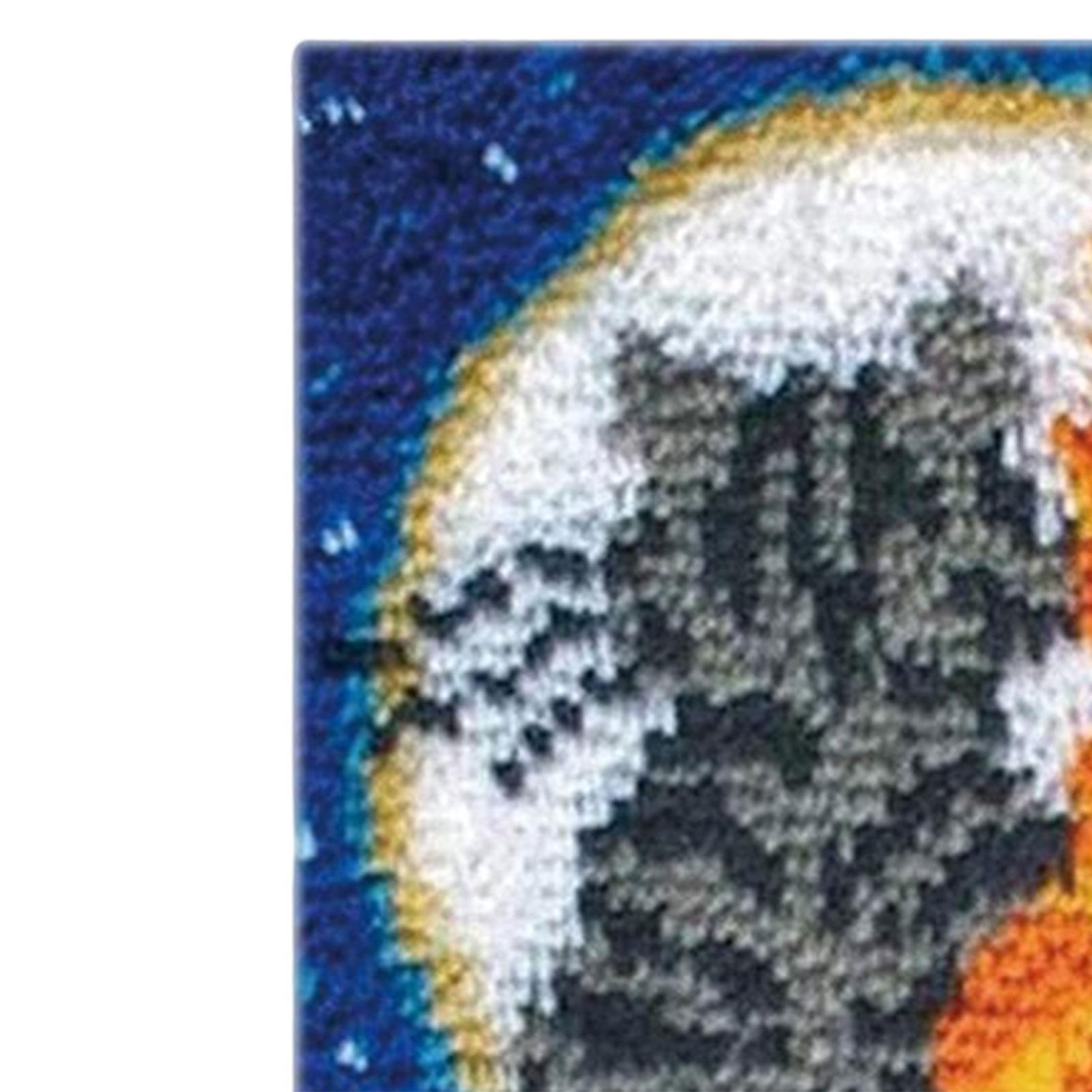 Latch Hook Rug Kit DIY Rug Crochet Yarn Kits Carpet Latch Hooking Kits for Festival