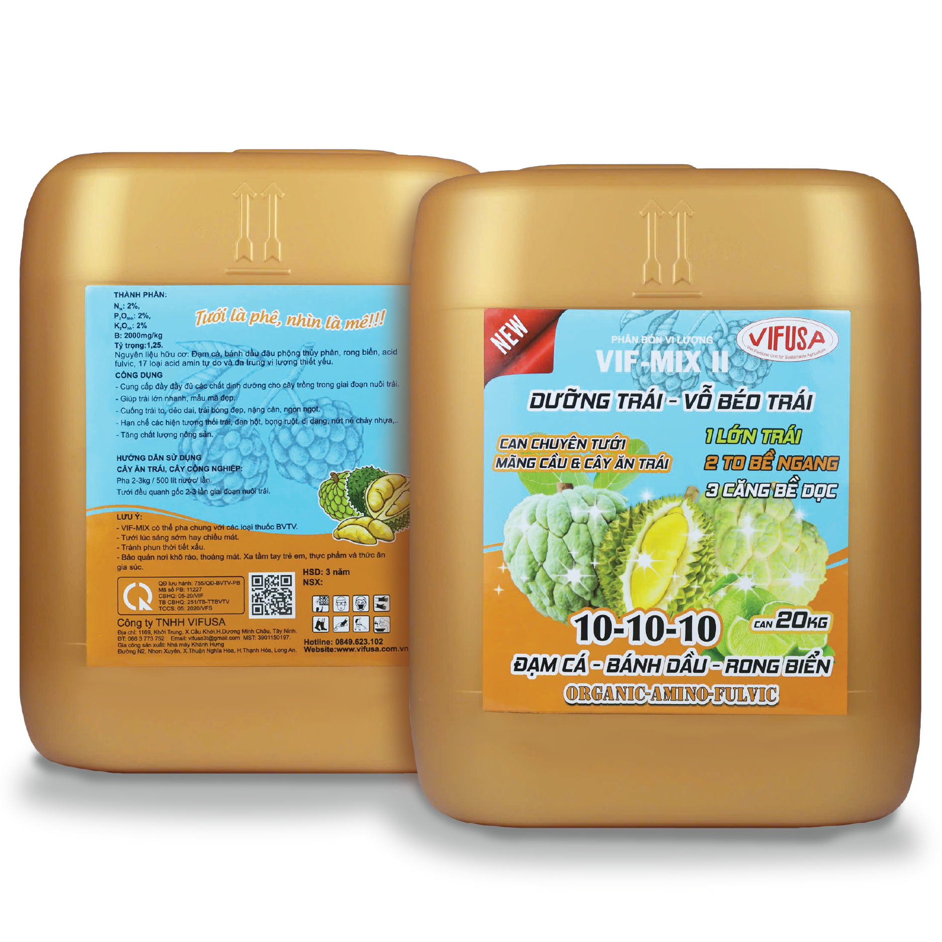 VIF-MIX II - Phân bón Dưỡng trái can 20kg