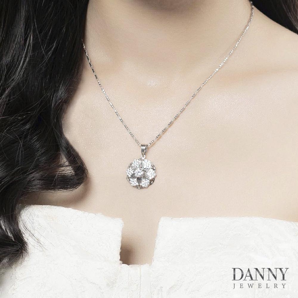 Mặt Dây Chuyền Nữ Bạc 925 Danny Jewelry Xi Bạch Kim DI4GZ012