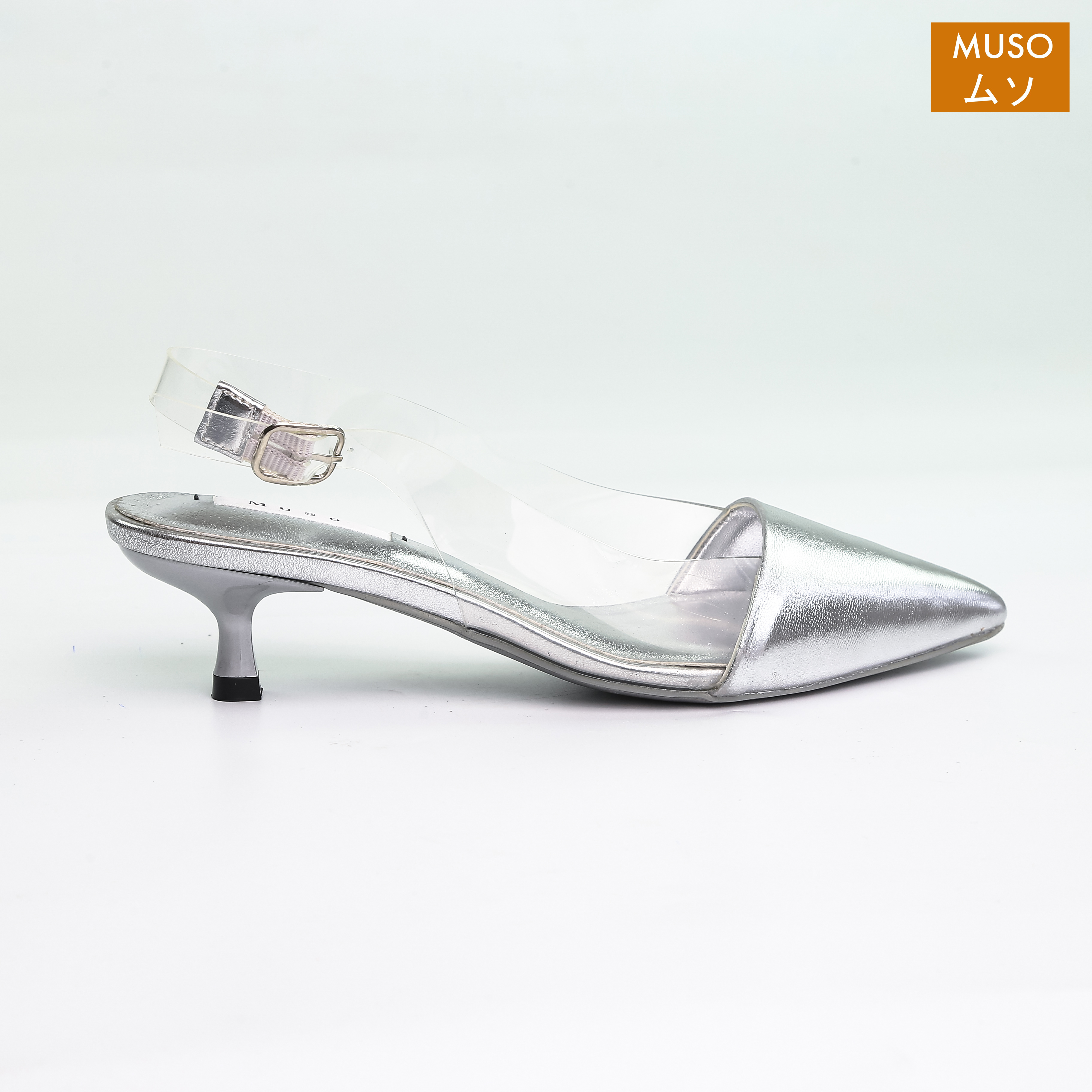 Giày Cao Gót Slingback Mũi Nhọn Gót 3cm MUSO GCGMS011 - Hàng Chính Hãng