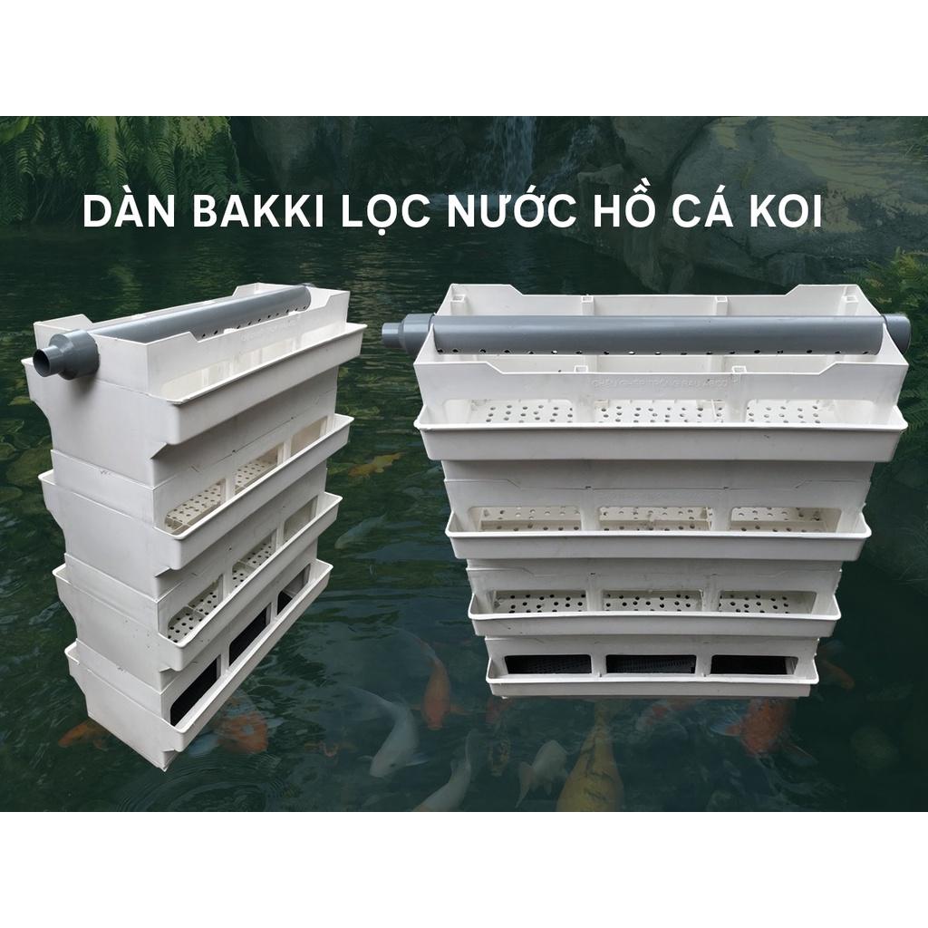 Bộ khay baki lọc dàn mưa cho hồ koi