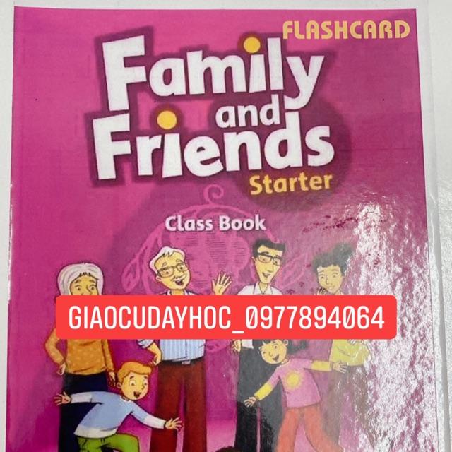 FLASHCARD FAMILY AND FRIENDS starter (1st)- cán bóng- A4