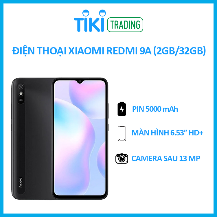 Điện thoại Xiaomi Redmi 9A (2GB/32GB) - Hàng chính hãng