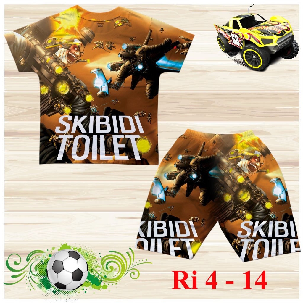 Đồ bộ cho bé trai hình Skibidi Toilet Camera Man size từ 14-36kg chất thun lạnh thái mềm mát