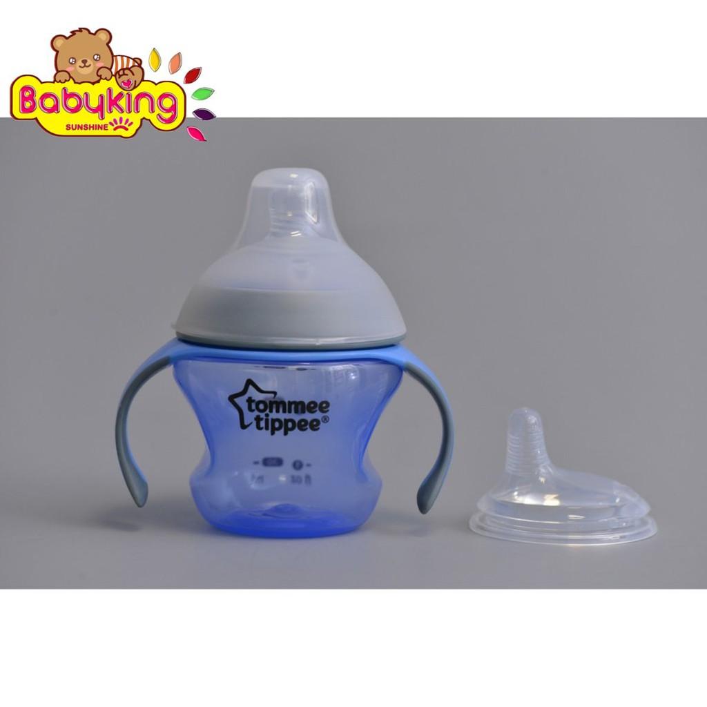 Ly uống nước đầu núm ti cho trẻ nhỏ 150ml tommee tippe , cho bé từ 4 tháng tuổi trở lên.