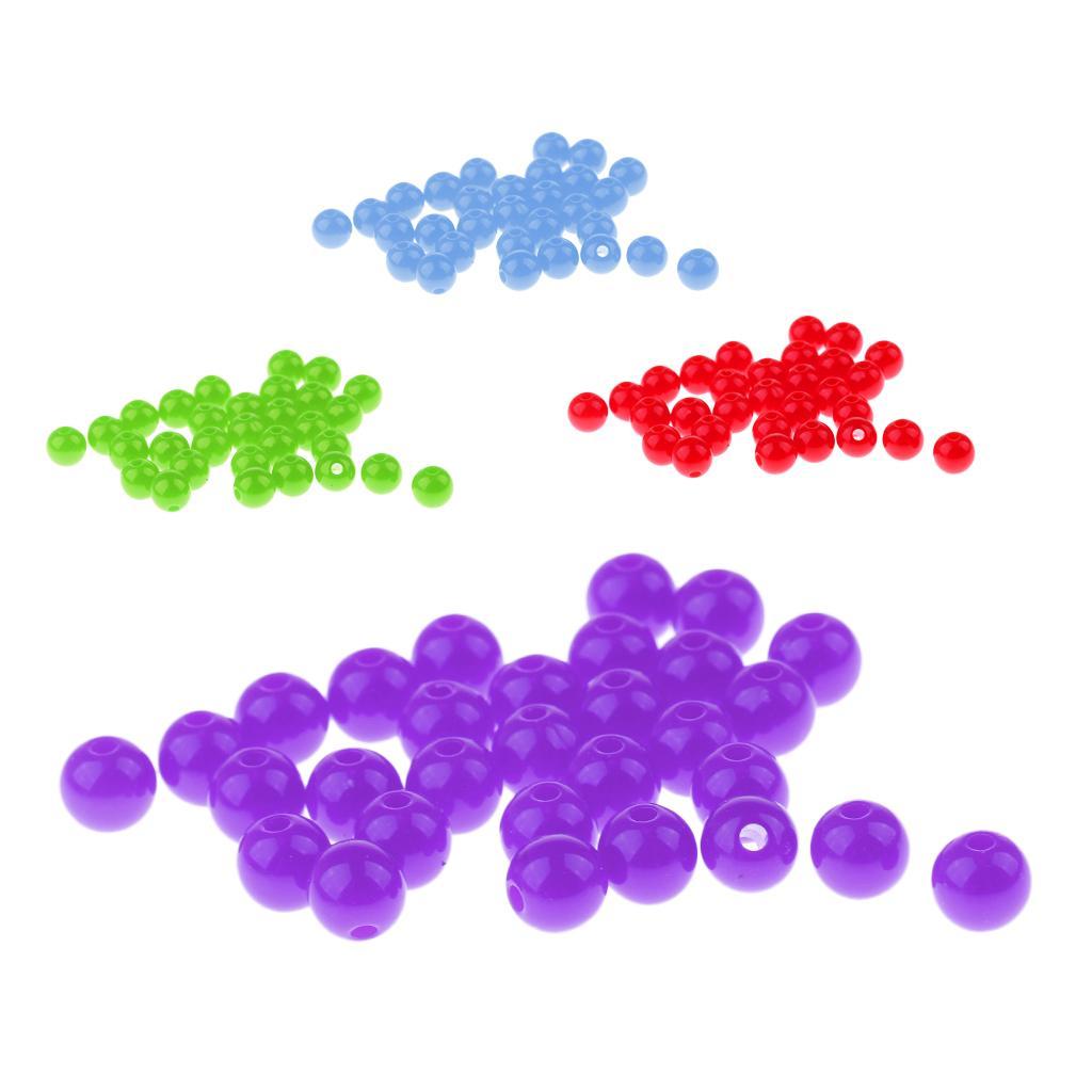 30pcs 6mm Fishing Large Fishing Beads Carp Fishing Stop Rigs Beads