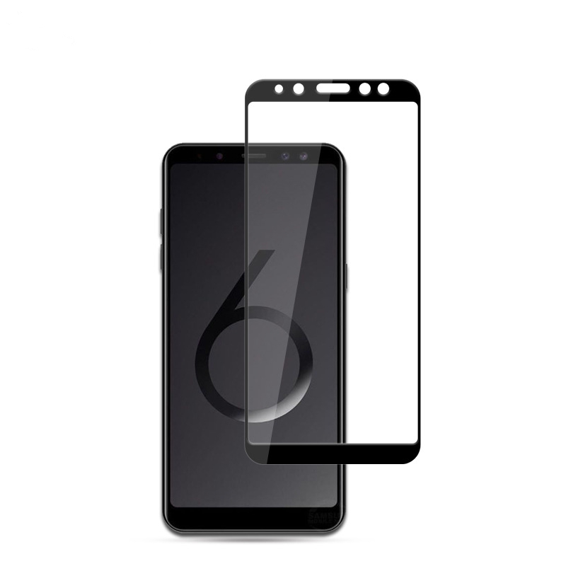 Kính cường lực dành cho Samsung Galaxy J6 full màn full keo - Đen