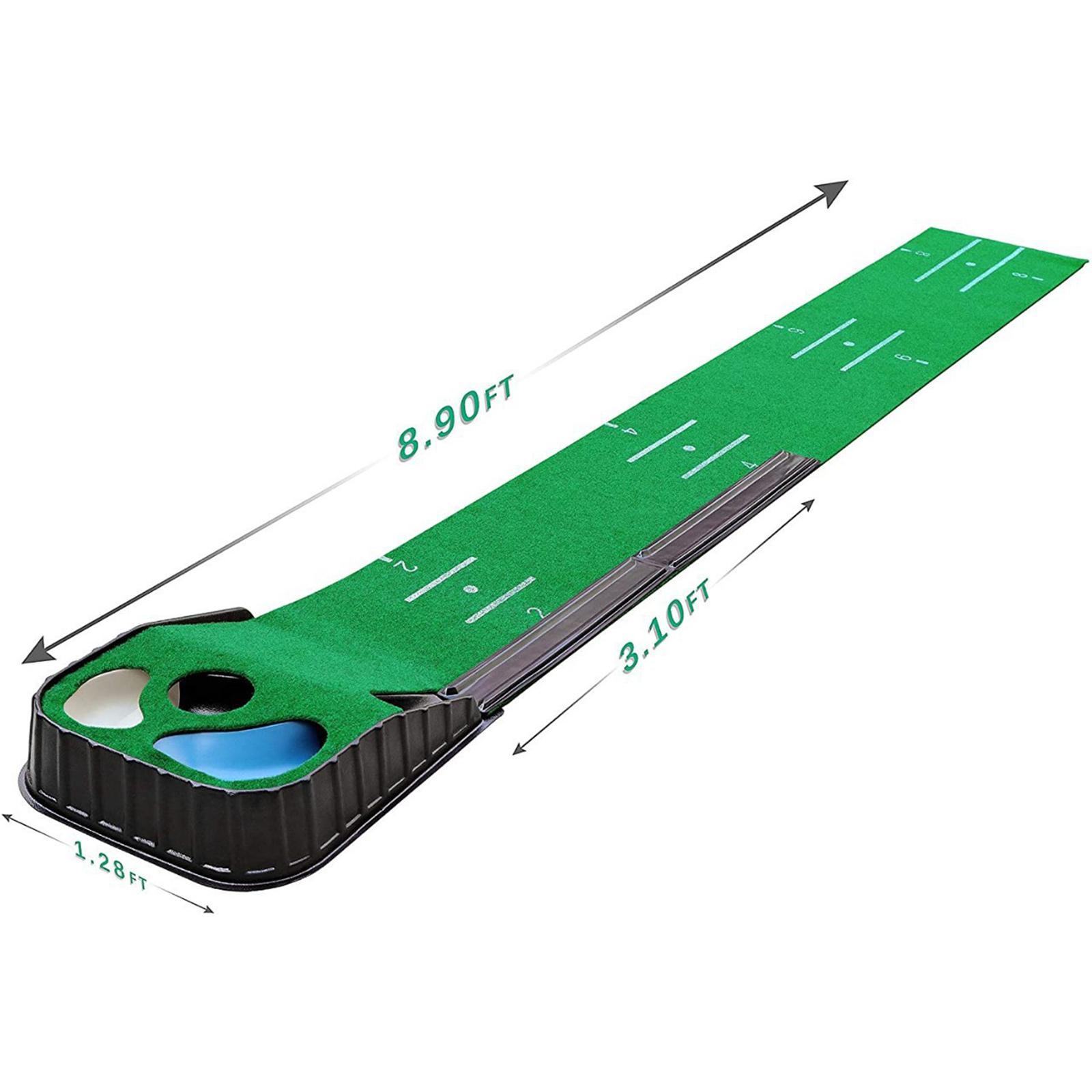 Golf Putting Mat, Golf Hitting Mat Blanket, Exerciser Training Equipment Golf Putter Trainer Golf Practice Mat for Office Home Backyard