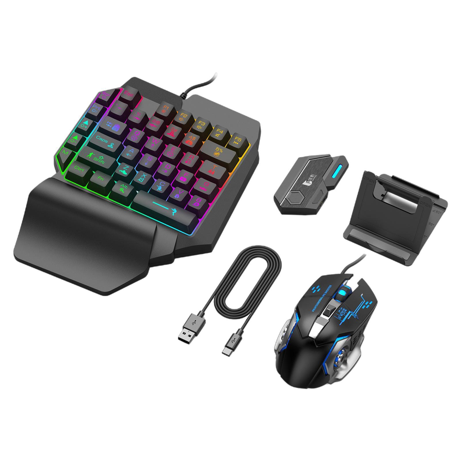 Mobile Phone Keyboard Mouse Console Adapter USB Hub Converter