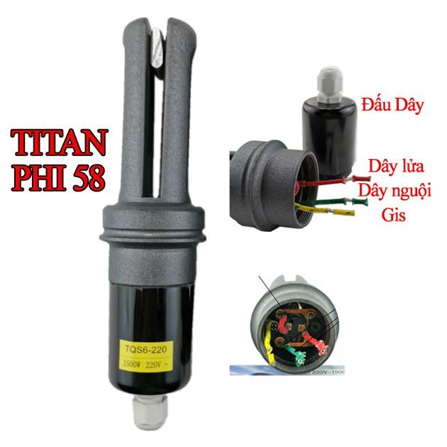 Điện trở tự ngắt phi 47 và 58 Titan dùng cho máy nước nóng năng lượng mặt trời