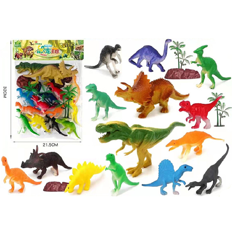 Đồ chơi Khủng Long 20 chi tiết Dinosaurs World mô hình đồ chơi cho bé