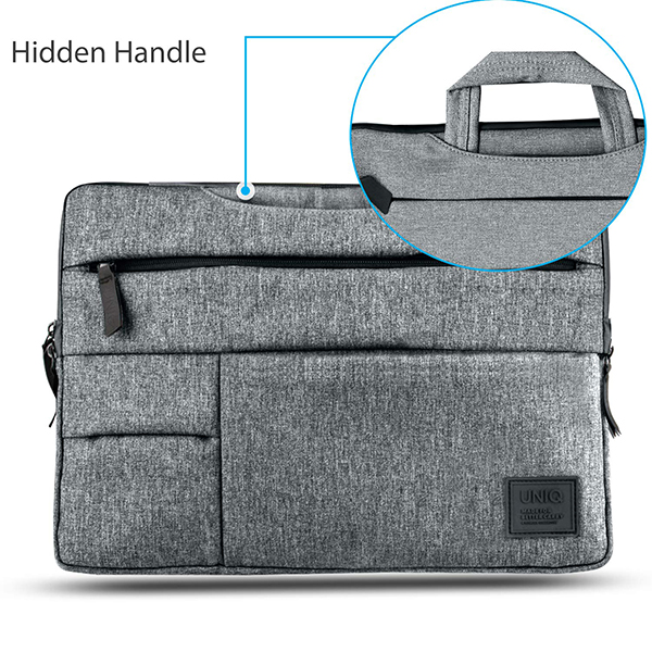 Túi đựng Macbook, Laptop 13, 15 inch UNIQ CAVALIER 2-IN-1 Laptop-Sleeve- Hàng Chính Hãng