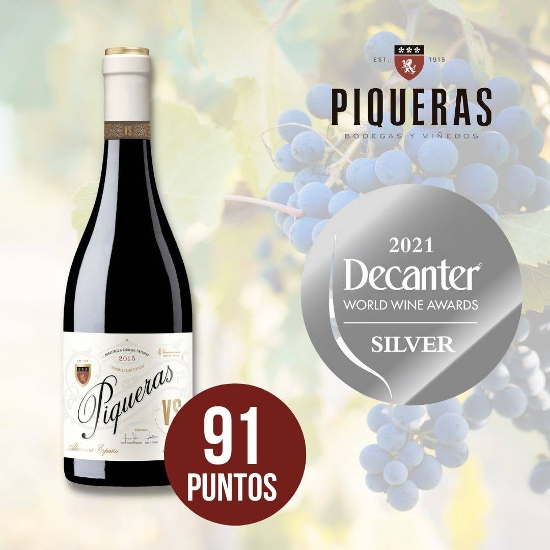Rượu vang Organic Piqueras VS Monastrell & Garnacha Tintorera kèm túi hộp,đồ khui