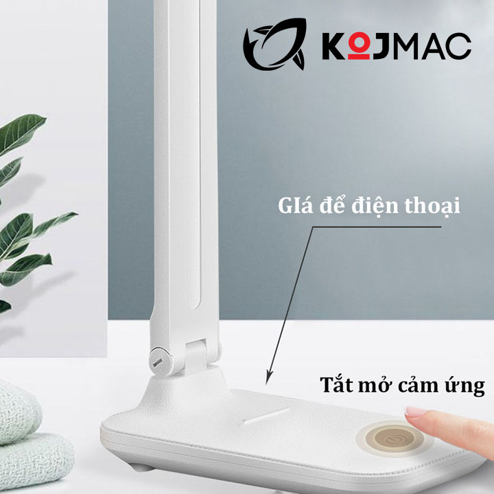 Đèn Học Để Bàn Siêu Sáng KOJMAC Desk Lamp Led Light Smart - Hàng Nhập Khẩu ( Cao Cấp Nhiều Mẫu Size Tùy Chọn, 3 Chế Độ Trắng Ấm Vàng, Thiết Kế Thông Minh Xếp Gọn, Chống Cận Thị Đèn Đọc Sách Tủ Đầu Giường Ngủ ... sạc Pin USB )