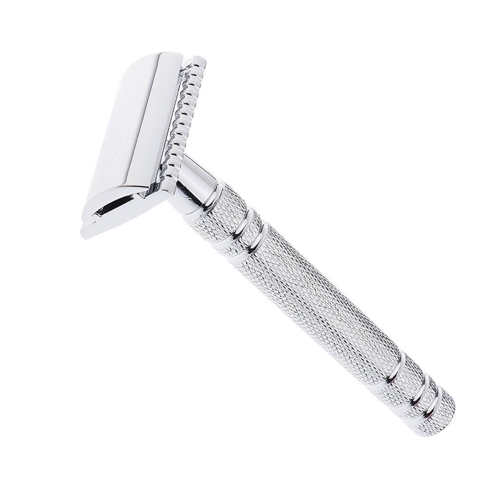 Men's Double Edge Safety Razor Alloy Classic Manual Shaving Shaver