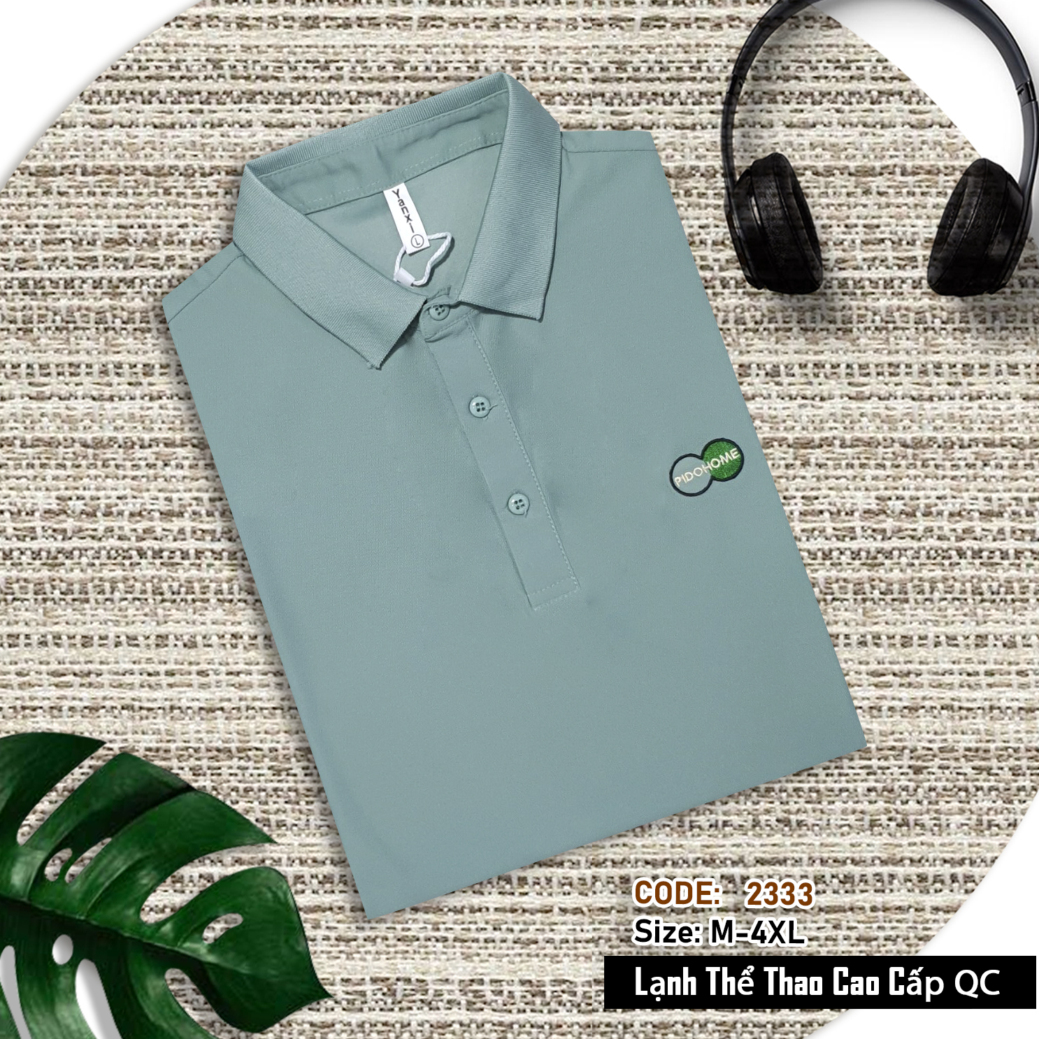 2333- Áo Polo nam tay ngắn, Áo cổ trụ nam thun lạnh cao cấp, hàng Xưởng may Vinh Thiện Phát, sỉ từ 10 cái