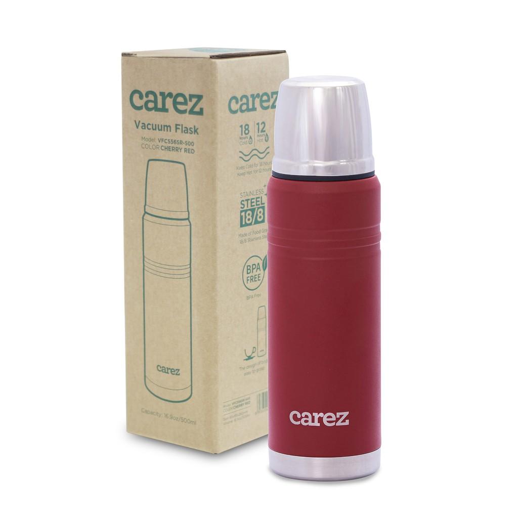 Bình giữ nhiệt Carez Back to Basic 500ML VFC556SR-500ml - màu đỏ Cherry , Inox 304, Không chứa BPA, Hàng chính hãng