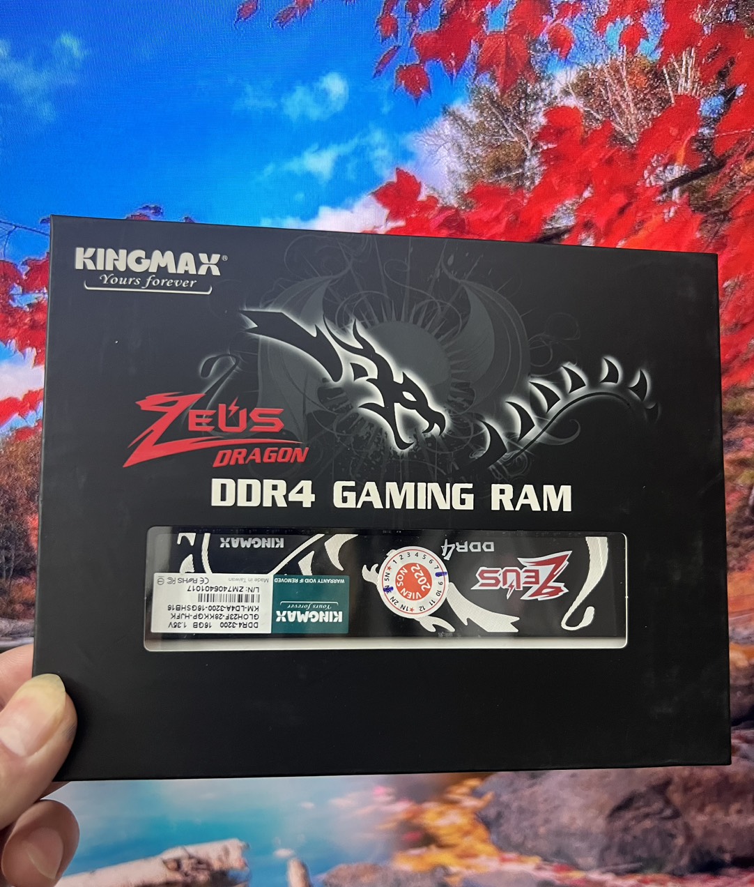 RAM PC 16GB DDR4-BUS 3200Mhz KINGMAX Zeus (HÀNG CHÍNH HÃNG)