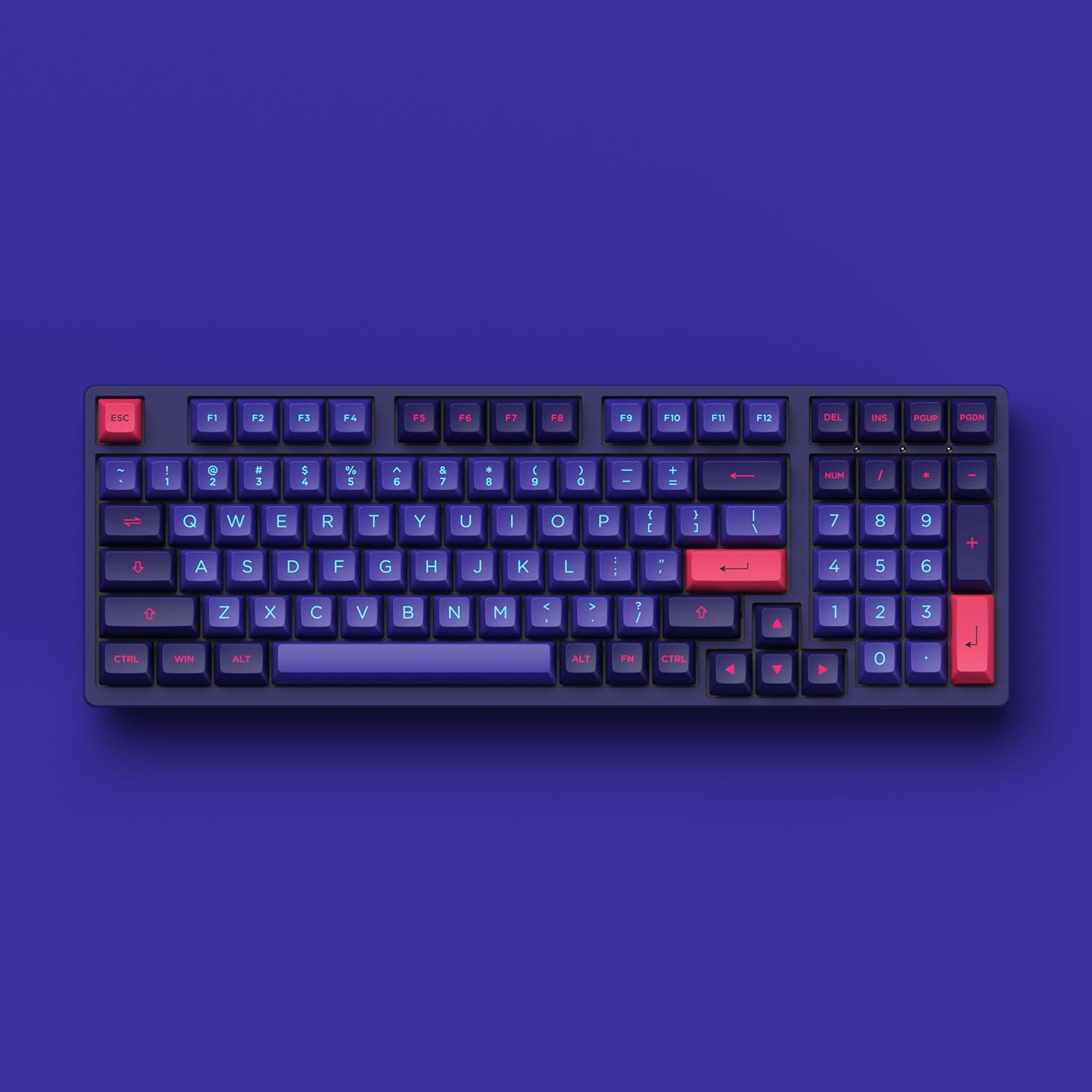 Bàn phím cơ AKKO 3098N Multi-modes NEON _Hàng chính hãng