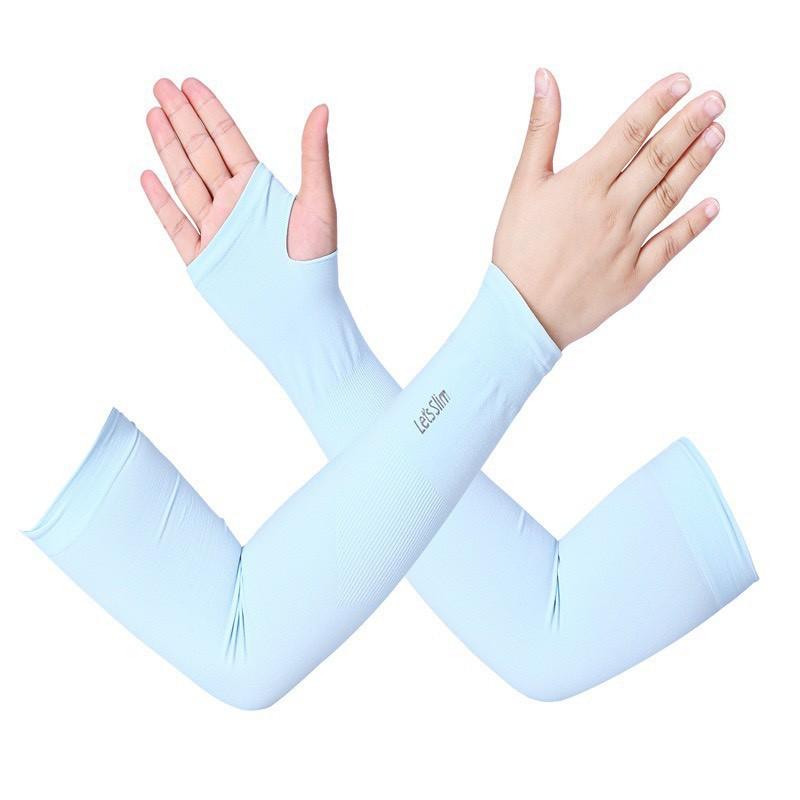 BÁN SỈ 1 ĐÔI Găng Tay Chống Nắng Hàn Quốc Xỏ Ngón Let's Slim Đủ Màu Dày Dặn Ngăn Tia UV 88243