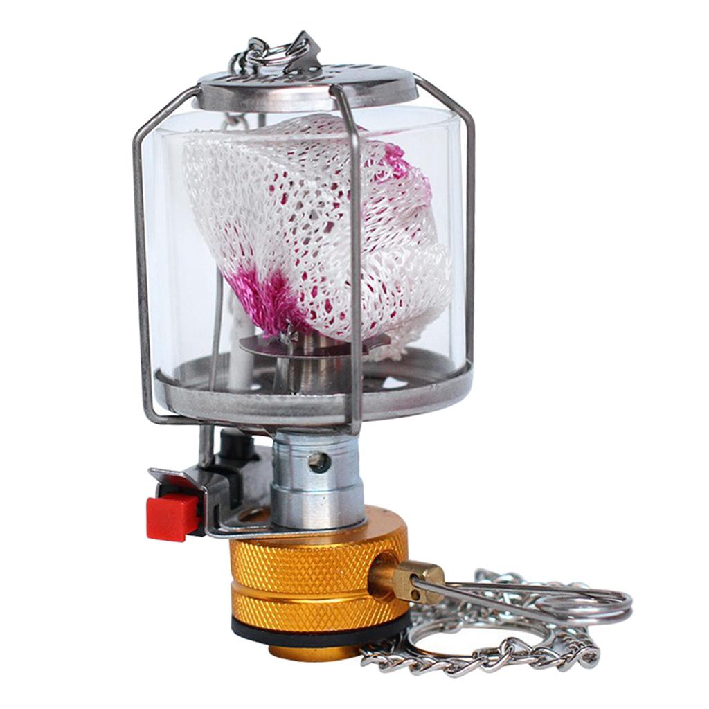 Mini Pocket Camping Gas Lamp Outdoor Camping Butane Tent Light with 3 Mantles