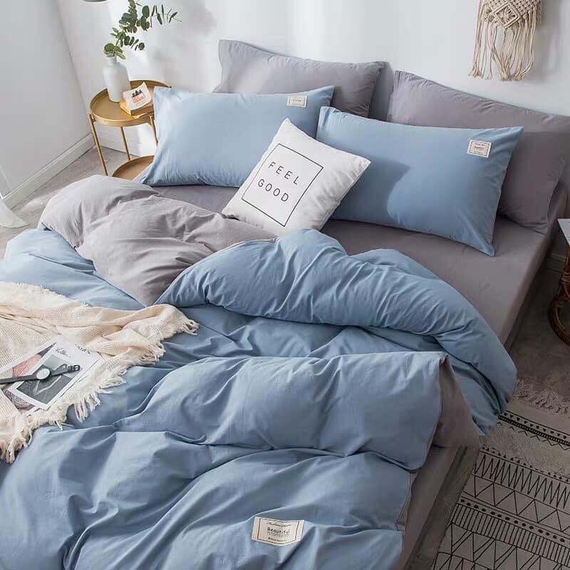 Bộ Chăn Ga Gối Cao Cấp Cotton TiCi Đa Sắc