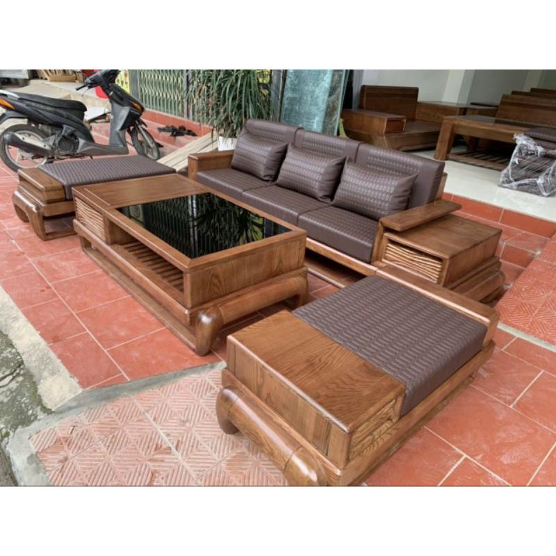 Sofa Gỗ Phòng Khách Hiện Đại- Mẫu Mới 2021 Kèm Đệm