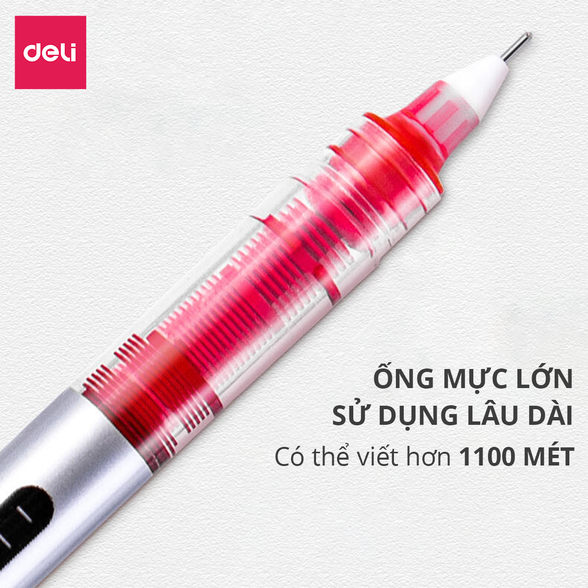 Hình ảnh Bút Bi Nước Mực Gel Nhiều Màu Lẻ Chiếc Deli - Mực Trơn Đều Nhanh Khô Không Lem Phù Hợp Hoc Sinh Văn Phòng Ghi Chép Trang Trí Sổ Tay Kế Hoạch Planner - S853