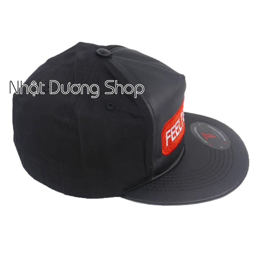 Nón Hiphop Snapback Feel Together - Đen thêu nổi độc đáo, kiểu nón Hiphop độc đáo và nổi bật dành cho nam nữ