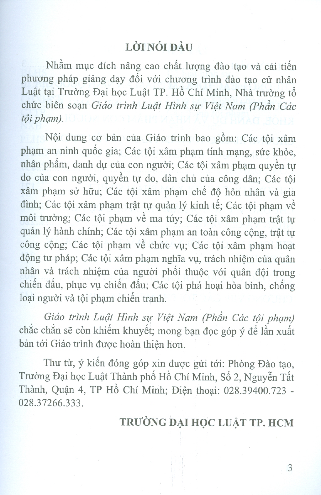 Combo Giáo Trình LUẬT HÌNH SỰ VIỆT NAM (PHẦN CÁC TỘI PHẠM - QUYỂN 1 + QUYỂN 2) (Tái bản lần thứ nhất, có sửa chữa, bổ sung)