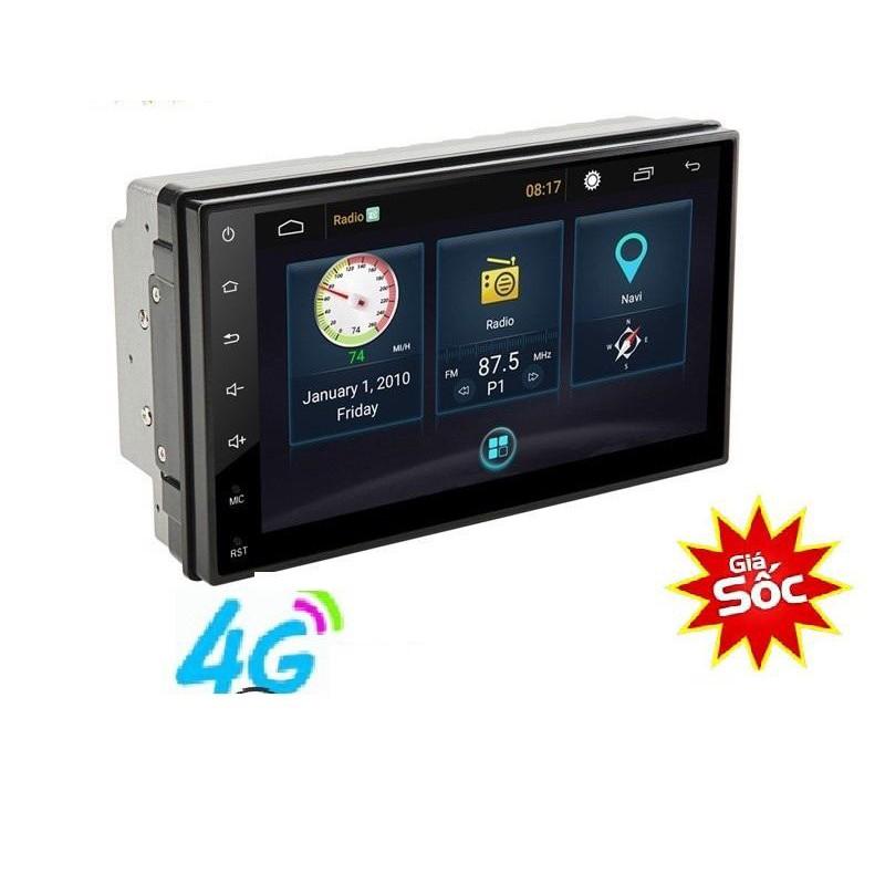 Màn hình lắp SIM 4G cho ô tô, xem youtube, màn hình có GPS chỉ đường, camera lùi, Màn hình Android ô tô công nghệ mới