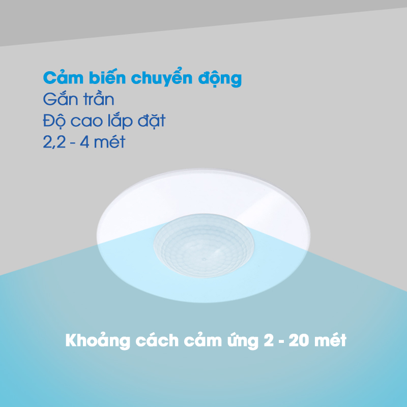 Cảm ứng bật đèn gắn trần KONO KN-S03A