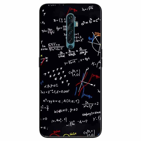 Ốp lưng in cho Oppo Reno 10x Mẫu Toán Học 2