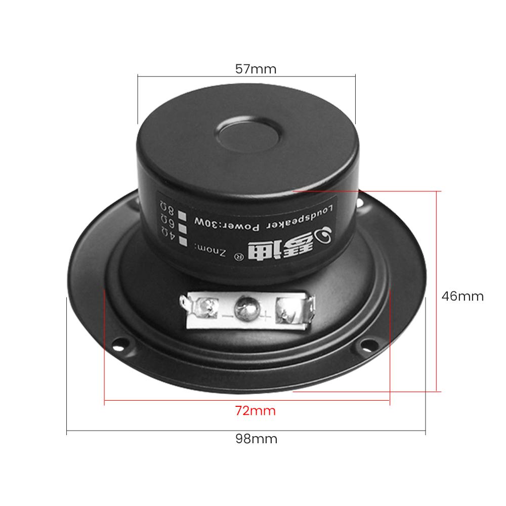 Aiyima 2pcs 3 inch ktv hifi sốt tweeter loa âm thanh 4 8 ohm treble Sound loa tự làm nhà hát nhà Color: 8 Ohm Speaker