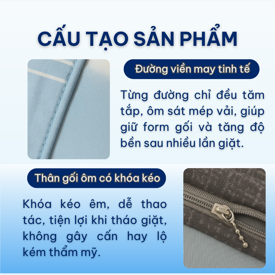 Vỏ Gối Nằm Gối Ôm Tencel 60s Emdream Cao Cấp 50x70cm Áo Gối Nằm Mát Mềm Mịn Bao Gối Đẹp Vỏ Gối Tencel Sang Trọng