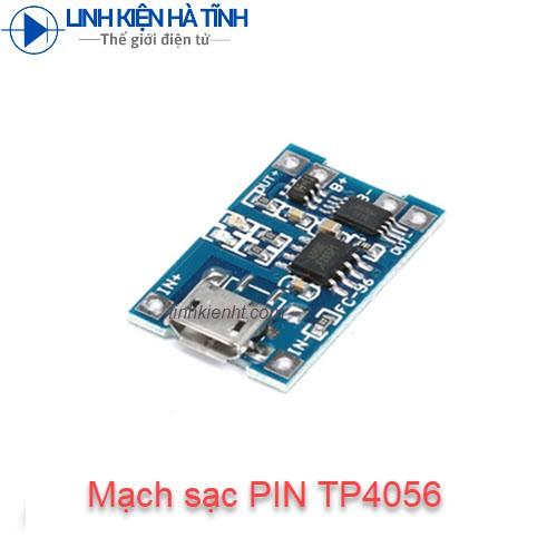 Mạch sạc pin lithium-ion 18650 3.7V TP4056 có bảo vệ