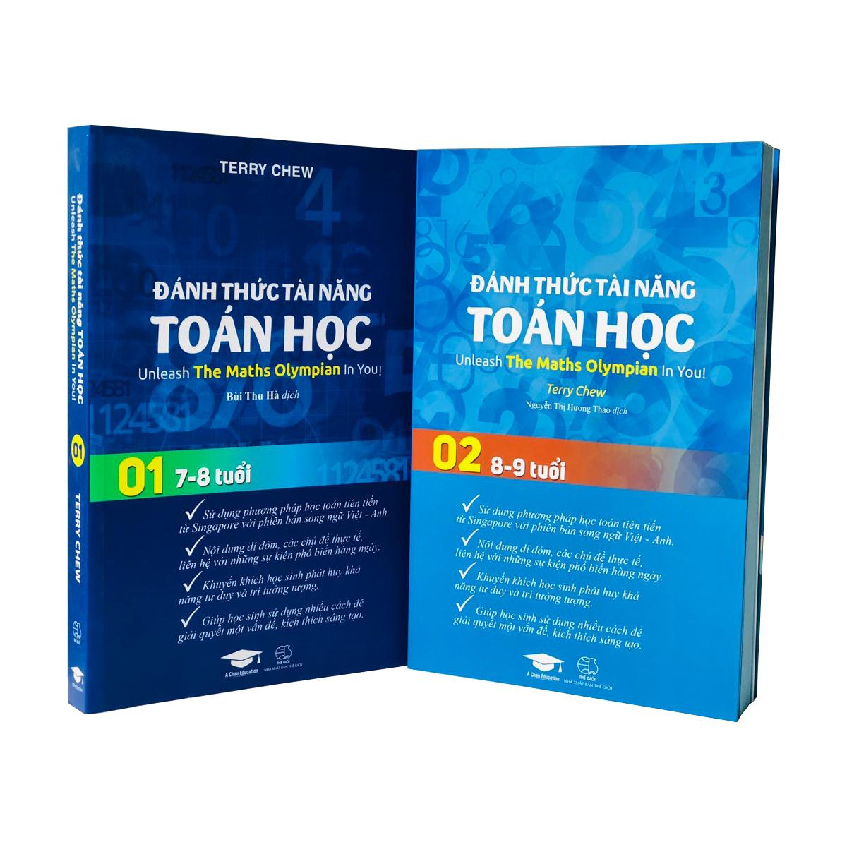 Combo 2 cuốn sách Đánh thức tài năng toán học tập 1 và tập 2 - dành cho trẻ từ 7 đến 9 tuổi