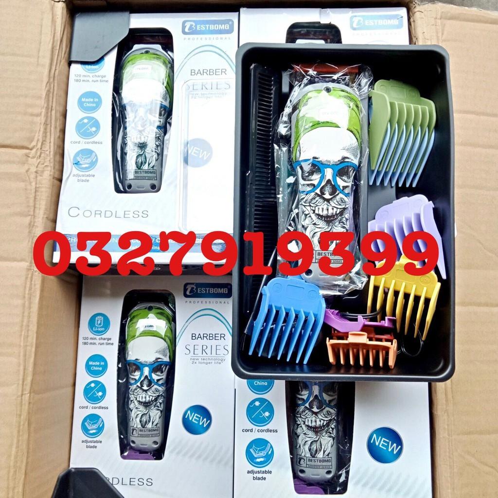 Tông đơ cắt tóc BESTBOMG cao cấp - tăng tốc bộ 8 cữ