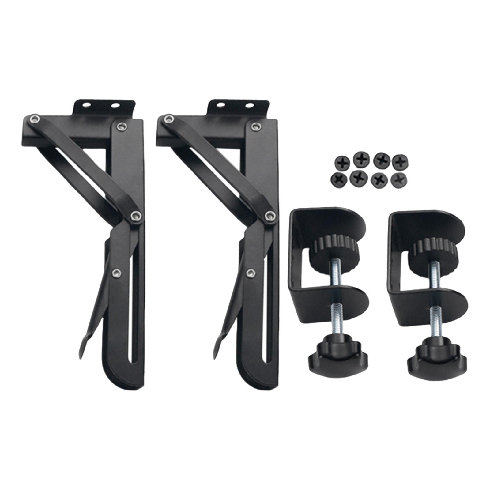 Keyboard Tray with  Adjustable Height Black Keyboard Tray Clamp Mount