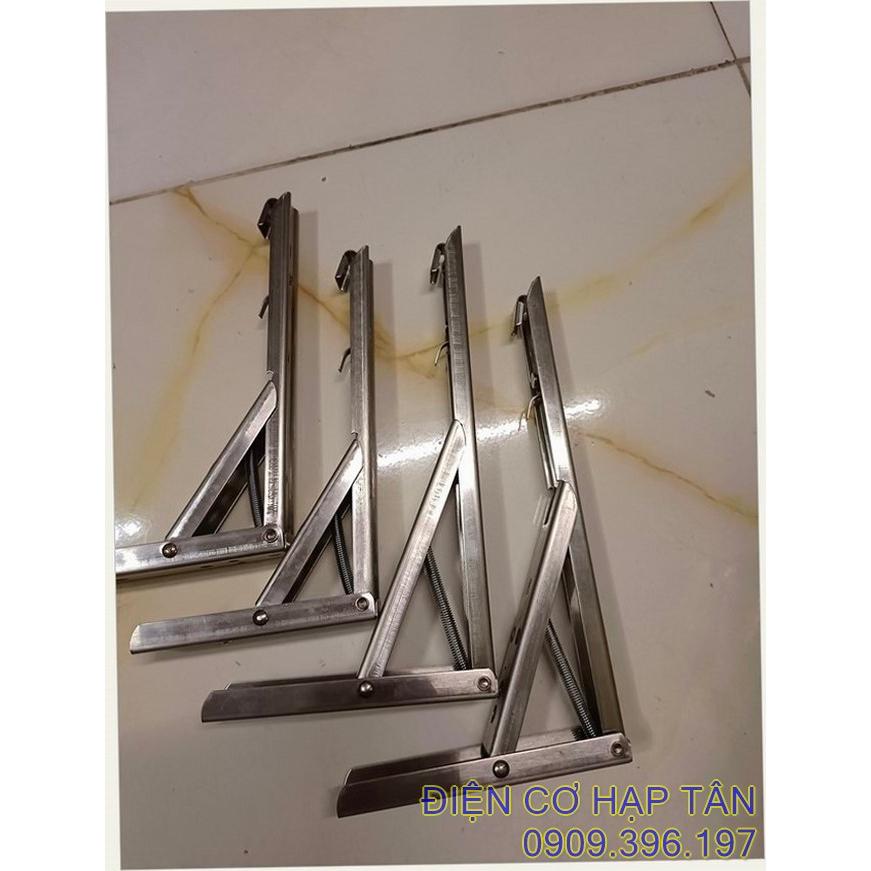 Bản lề gấp gọn INOX 20, 25, 30, 35cm tải trọng 60kg