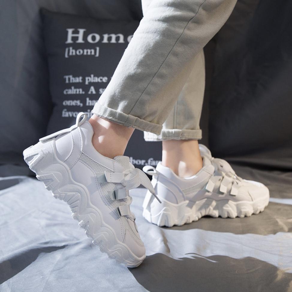 Giày Nữ Ullzang Thể Thao Độn Đế Cao 5cm Dáng Hàn Quốc Hot Trend