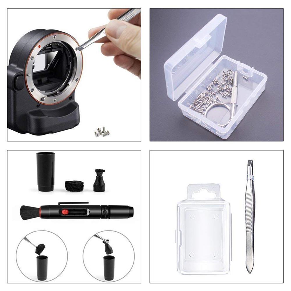 Professional Camera Sensor Cleaning Kit with Air Blower Cleaning Swabs Cleaning Pen Cleaning Cloth for Phone Laptop